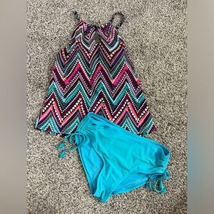 Womens 2 Piece Tankini Swim Suit